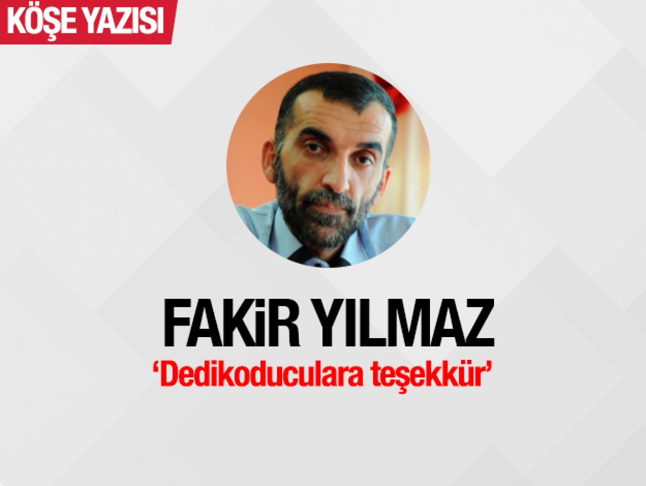 Dedikoduculara teşekkür