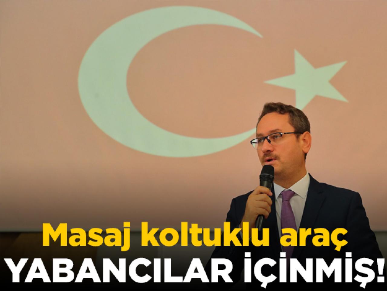 Masaj koltuklu araç yabancılar içinmiş!