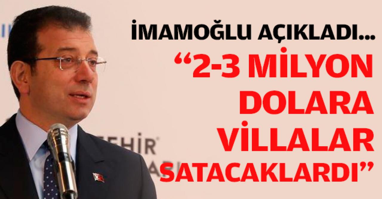 Ekrem İmamoğlu: Kanal İstanbul konut projesi mi? 2-3 milyon dolar villalar satılacakmış!