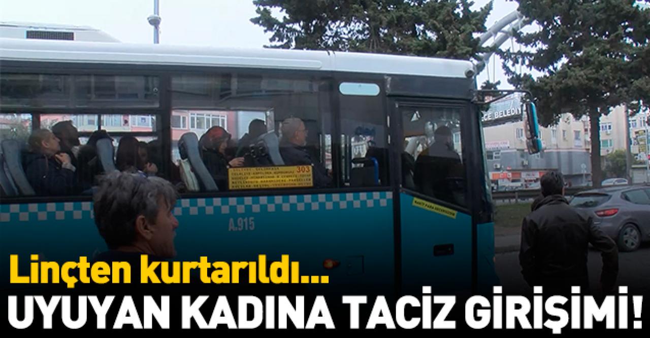 Uyuyan kadına taciz girişimi