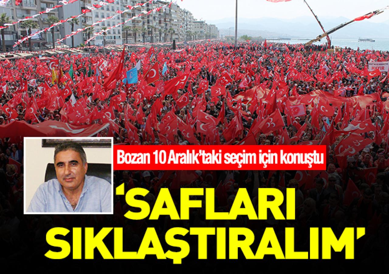 Safları sıklaştıralım