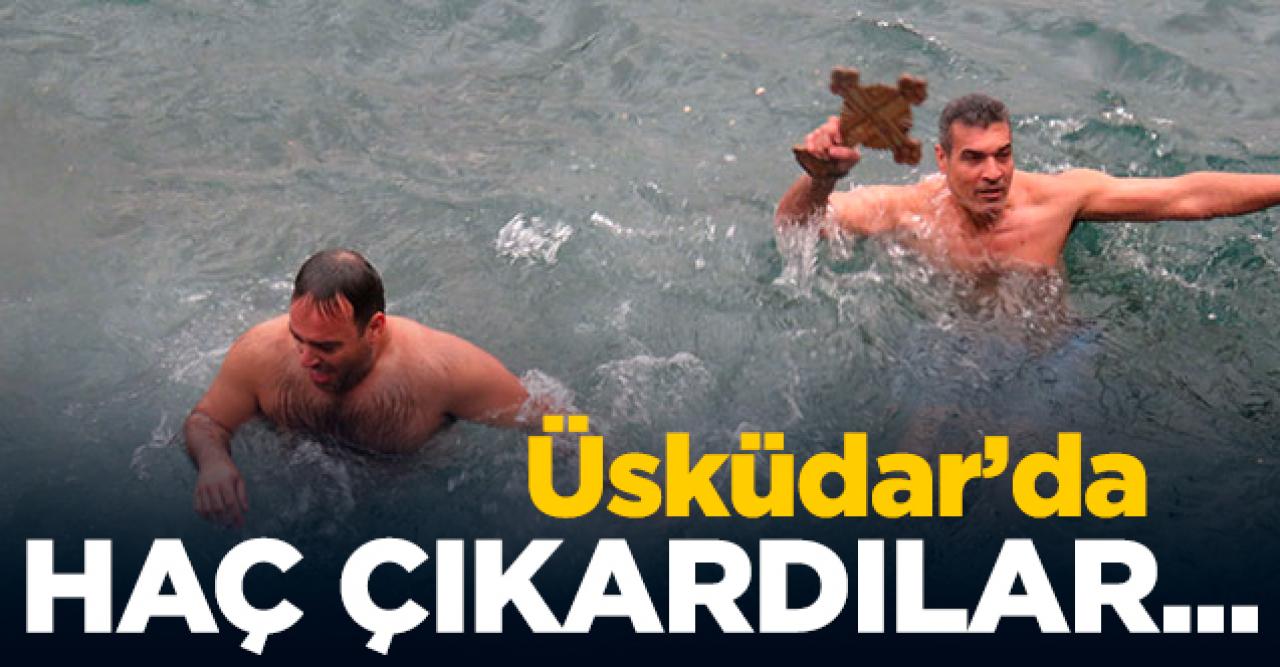 Üsküdar'da haç çıkardılar