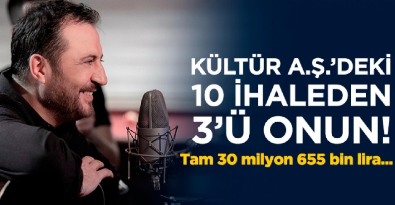 Kültür A.Ş.'nin 10 ihalesinden 3'ü Ercan Saatçi'ye