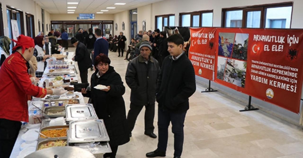 Trakya Üniversitesi, Arnavutluk için kermes düzenledi