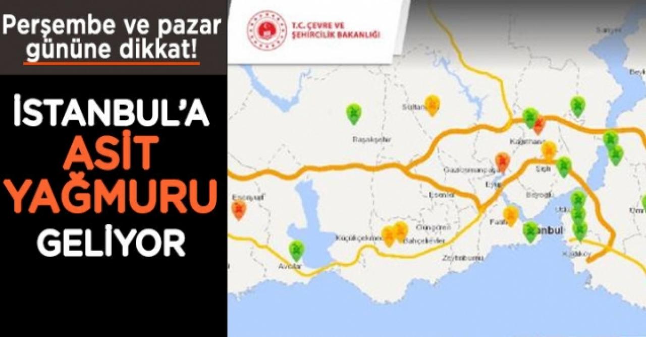 İstanbul'da hava kirliliği üst seviyelerde... Pazar ve perşembe günü asit yağmuru var