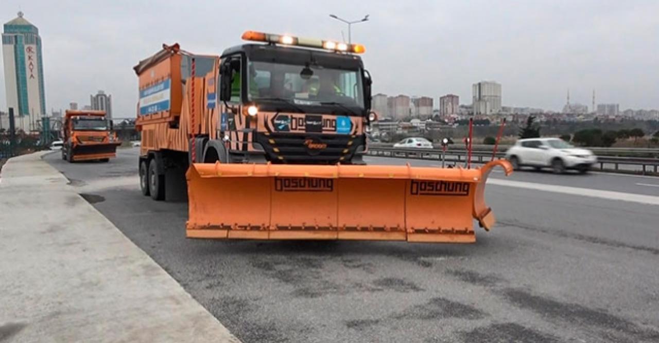 İstanbul'da kar yağışına hazırlanıyor