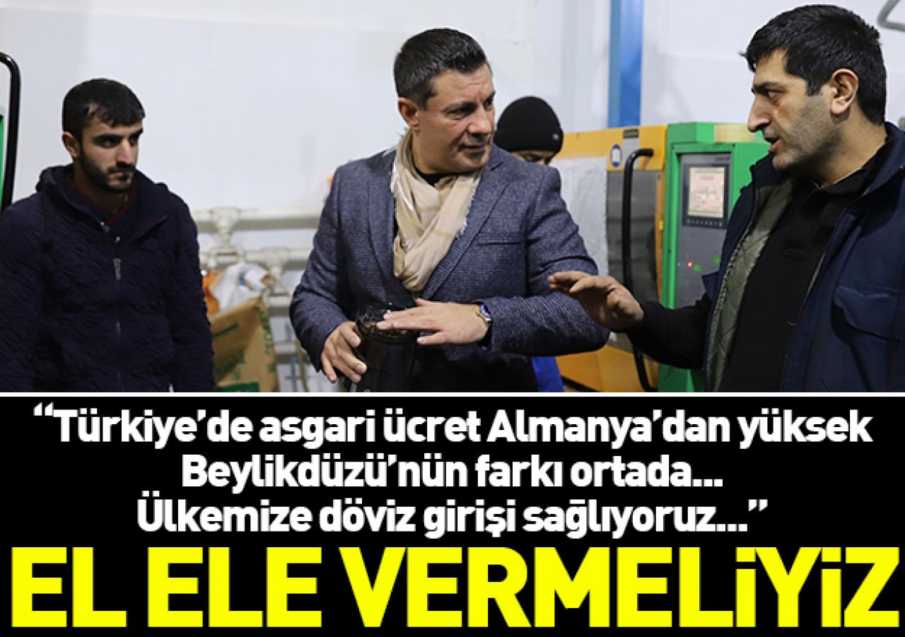 Artık el ele vermeliyiz