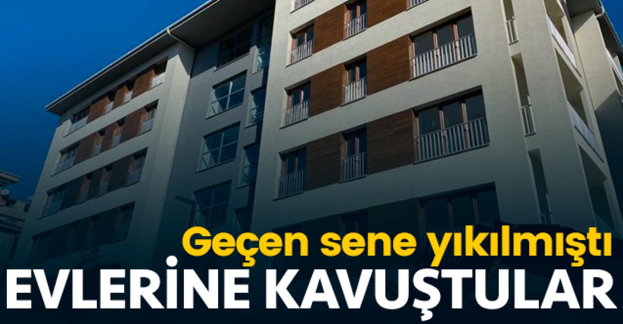 Yeşilyurt apartmanı sakinleri evlerine kavuştu