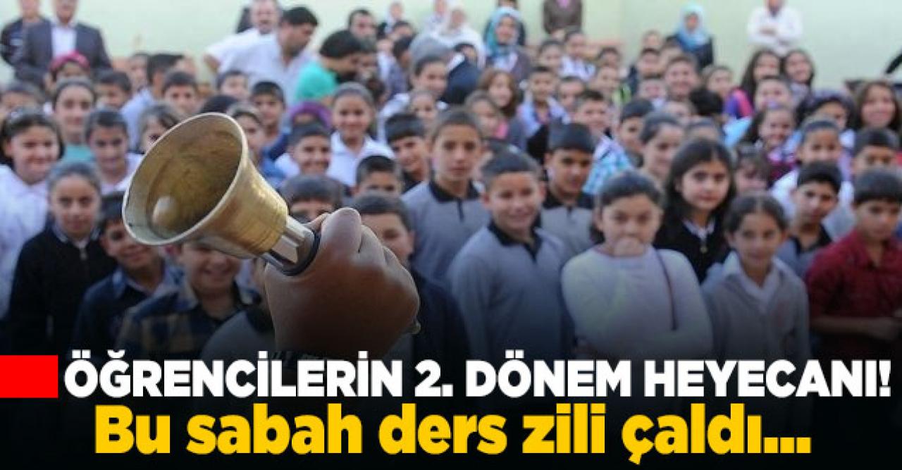 Öğrencilerin 2. dönem heyecanı başladı