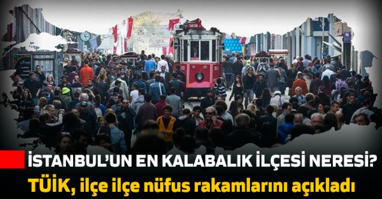 İstanbul'un en kalabalık ilçesi hangisi? TÜİK açıkladı...