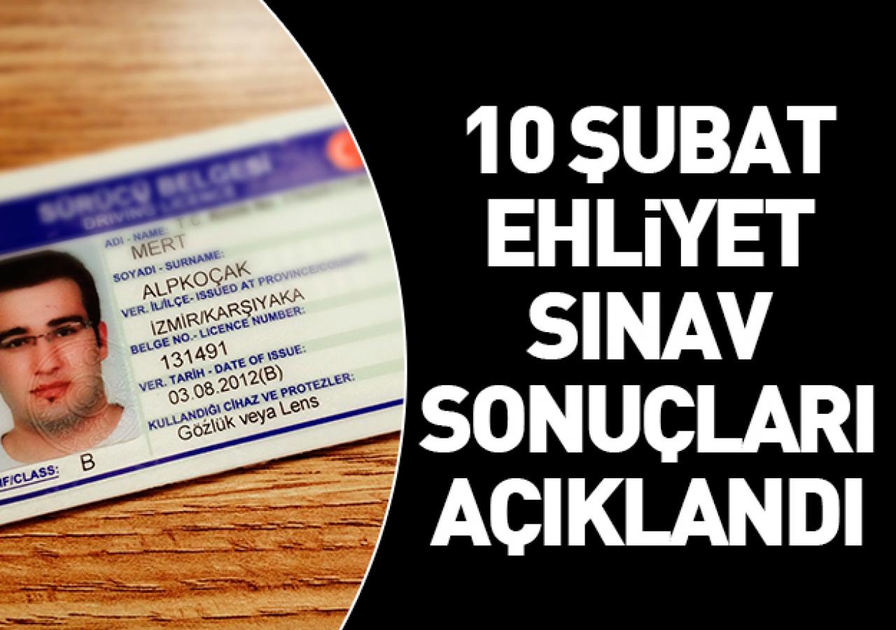 10 Şubat ehliyet sınav sonuçları açıklandı - MEB sonuç sorgulama ekranı