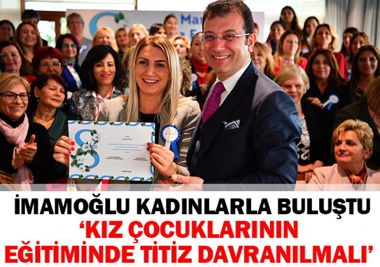 İmamoğlu kadınlarla buluştu