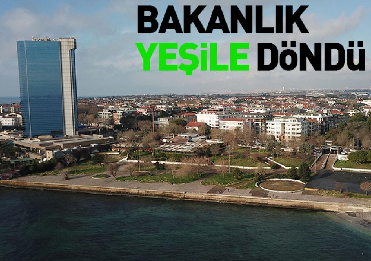 Bakanlık yeşile döndü