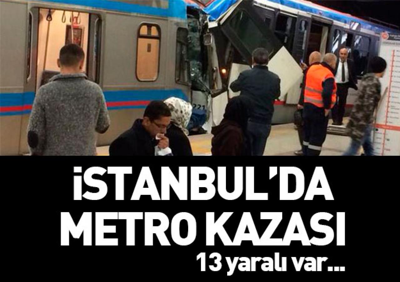 İstanbul'da metro kazası: 13 yaralı