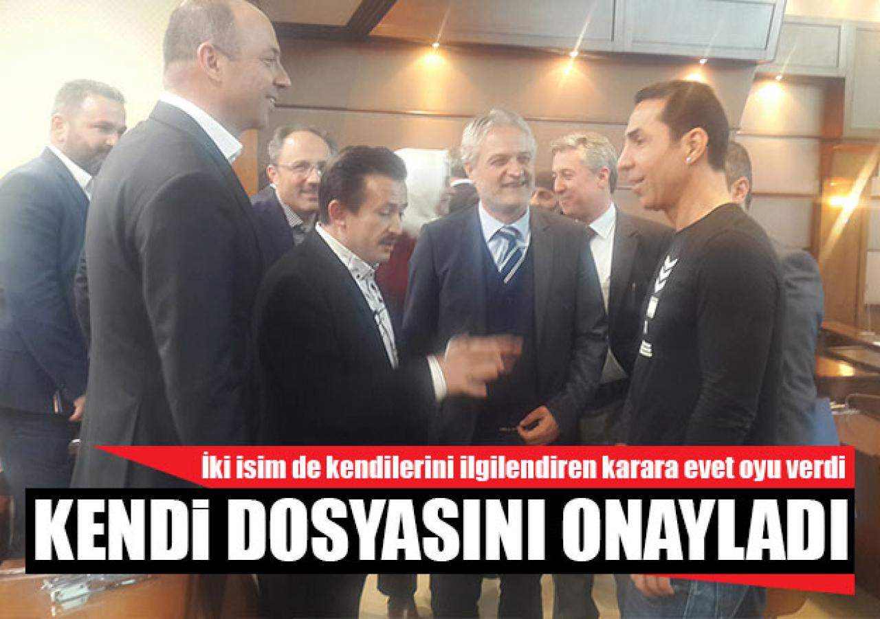 Kendi dosyasını onayladı!