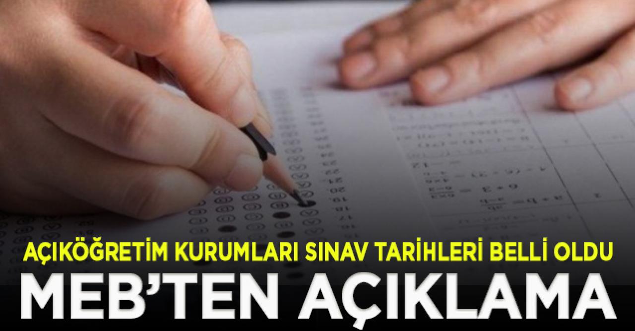 Açıköğretim Kurumları Sınav tarihleri belli oldu