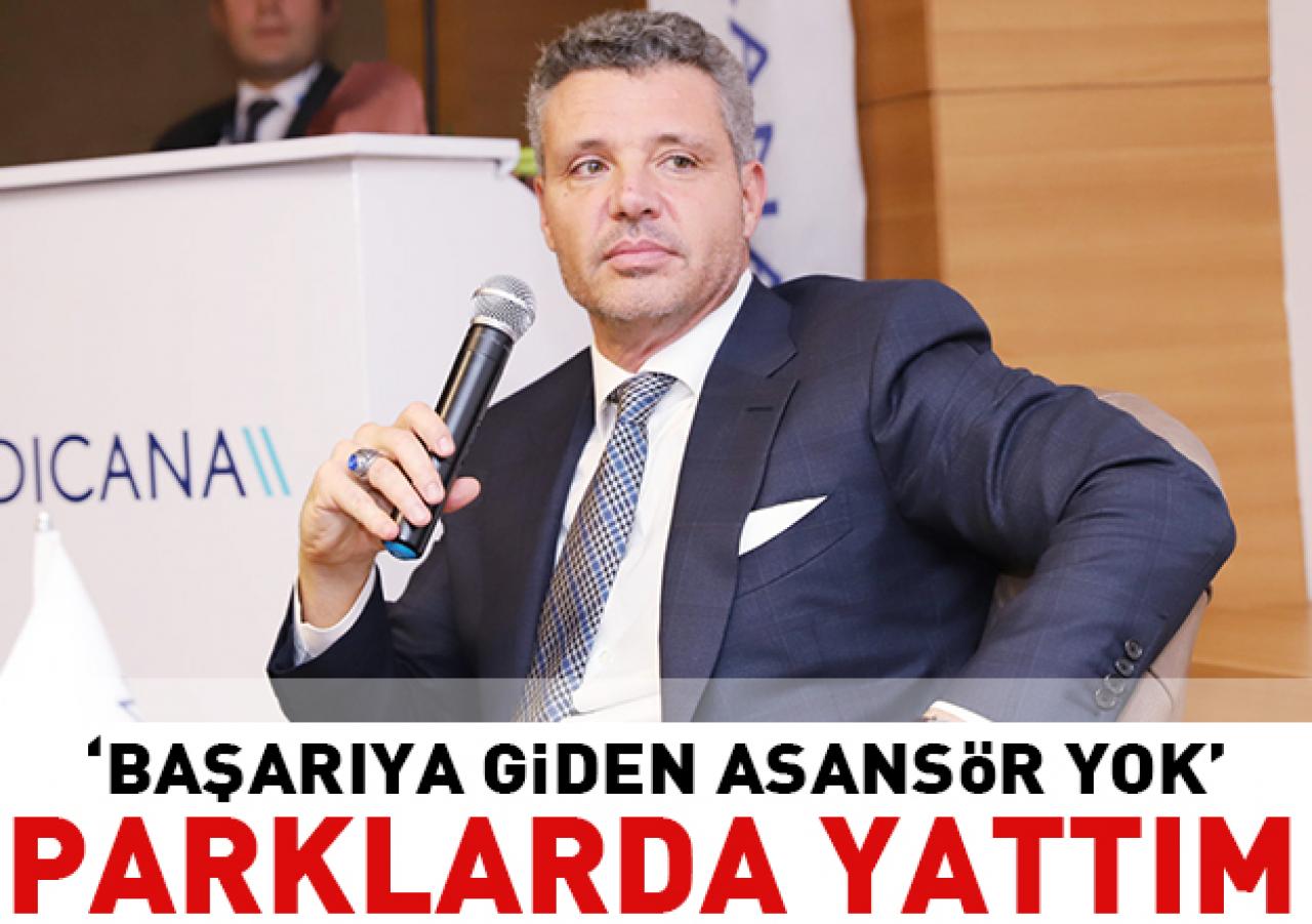 Parklarda yattım