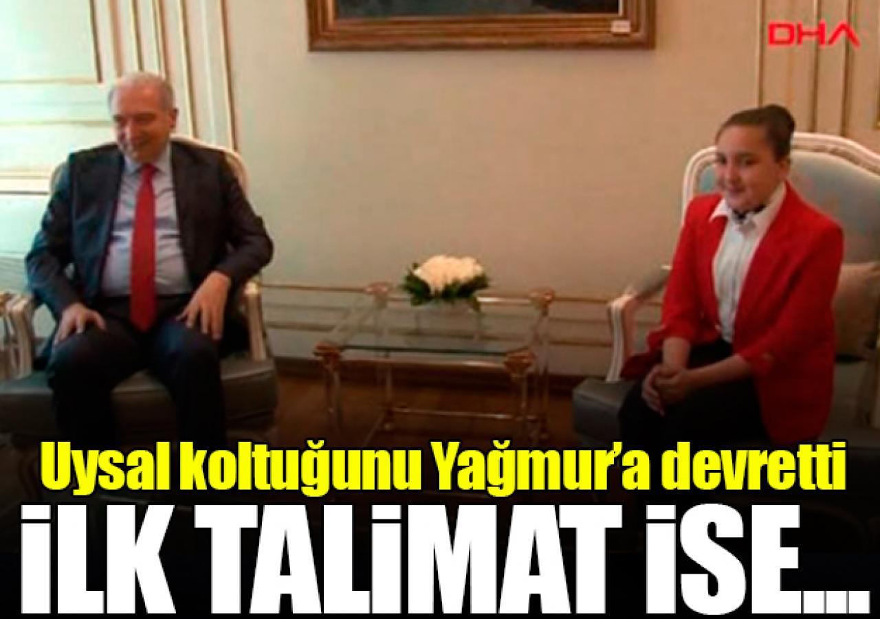 Uysal koltuğunu Yağmur'a devretti