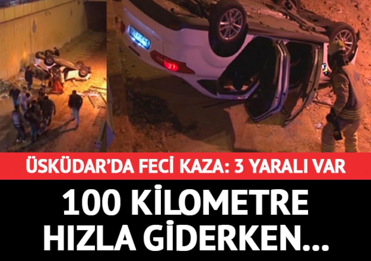 Üsküdar'da feci kaza: 3 yaralı