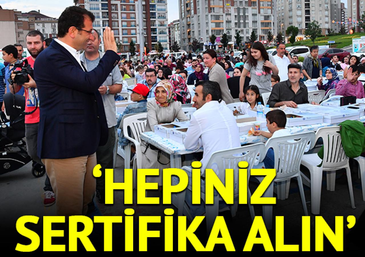 Hepiniz sertifika alın