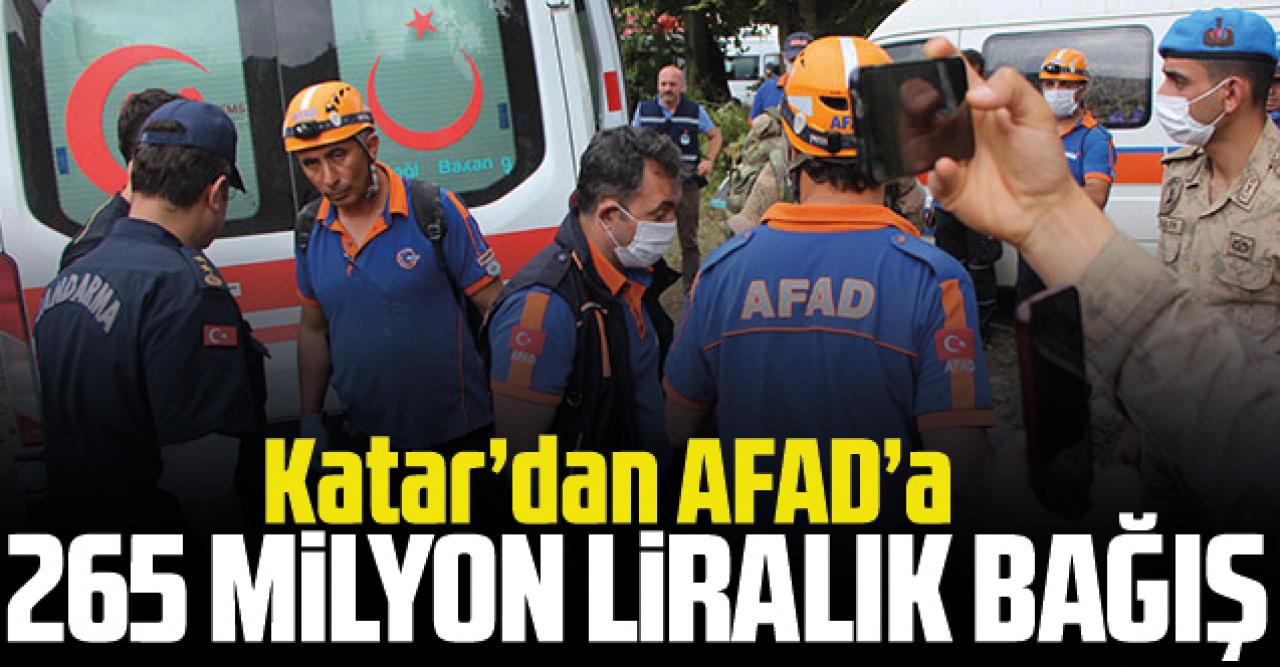 Katar'dan AFAD'a 265 milyon TL bağış