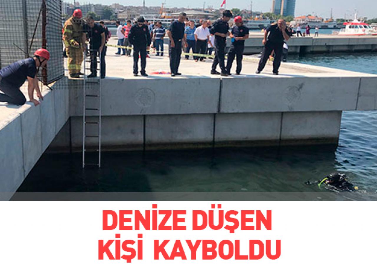 Kadıköy'de denize düşen kişi kayboldu