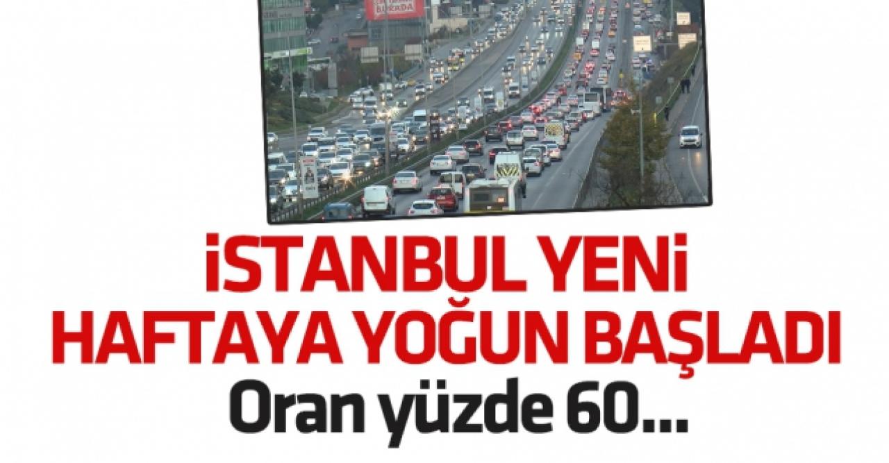 Haftanın ilk iş gününde trafik yoğunluğu: Oran yüzde 60