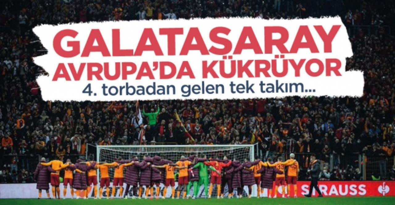 Galatasaray Avrupa'da kükrüyor! O alanda 4. torbadan gelen tek takım olmayı başardı...