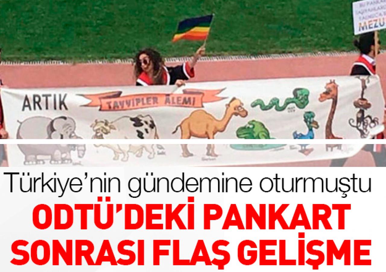 ODTÜ'de açılan pankart için 4 tutuklama