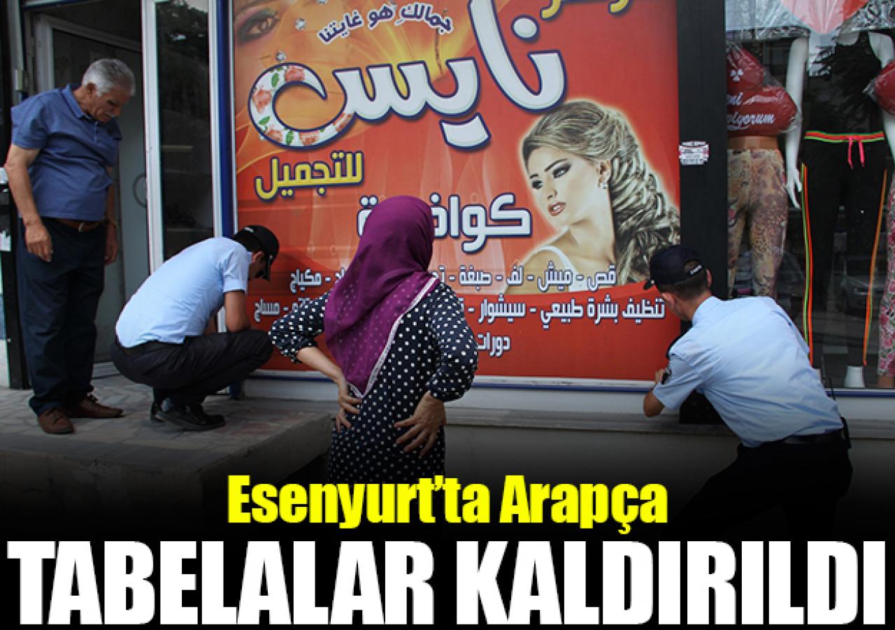 Arapça tabelalar kaldırıldı