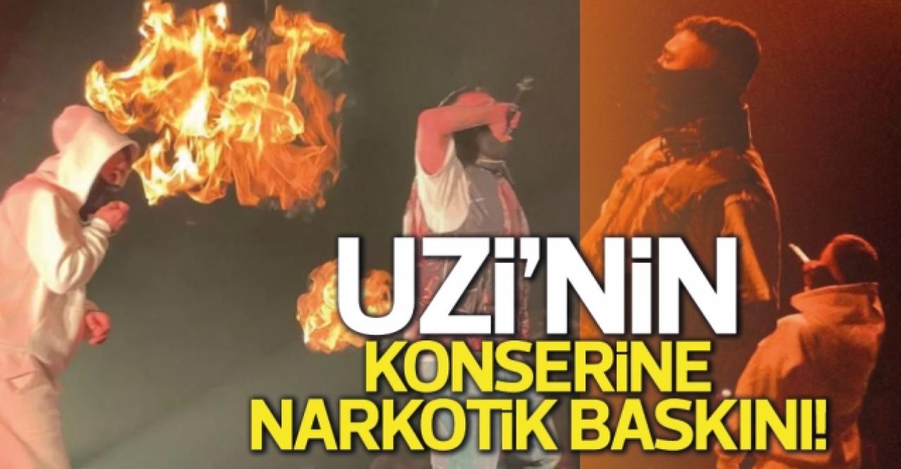 Uzi'nin konserine narkotik baskını