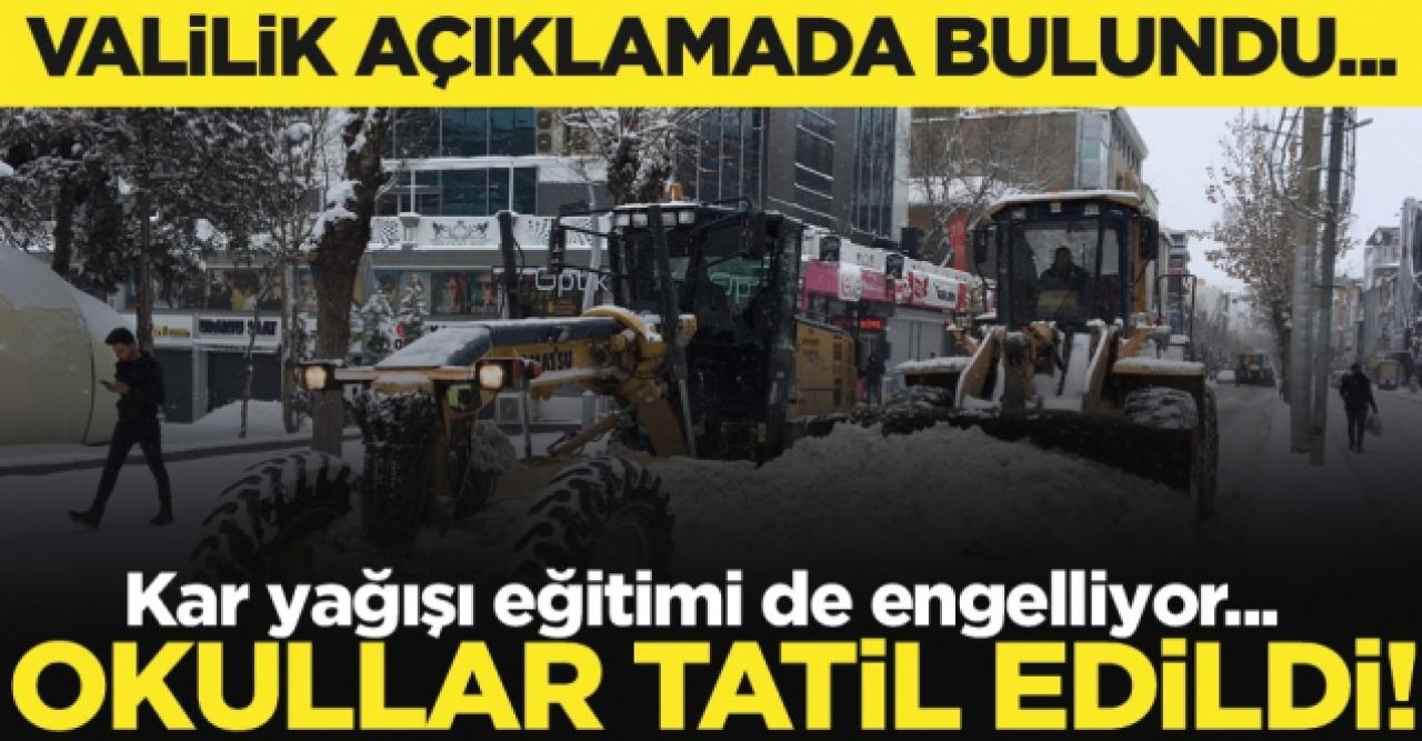 18 Ocak 2022 Salı Van'da yarın (bugün) okullar tatil mi? (Özalp, Saray ve Gevaş)