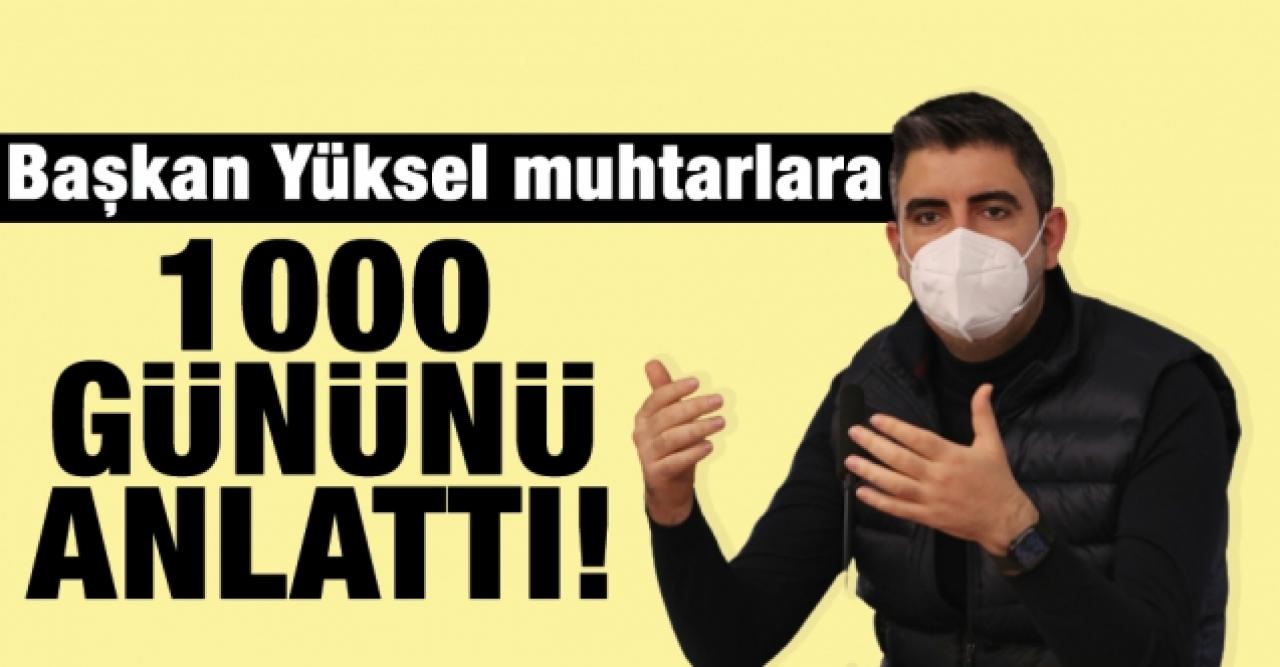 Başkan Gökhan Yüksel’den Muhtarlara ‘1000 Gün’ Sunumu