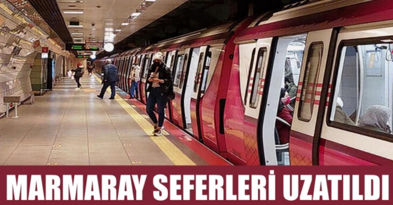 Marmaray seferlerini uzattı