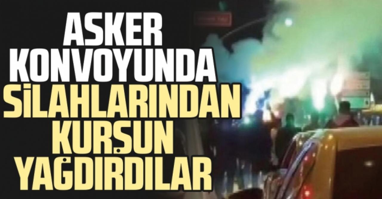 Asker konvoyunda kurşun yağdırdılar