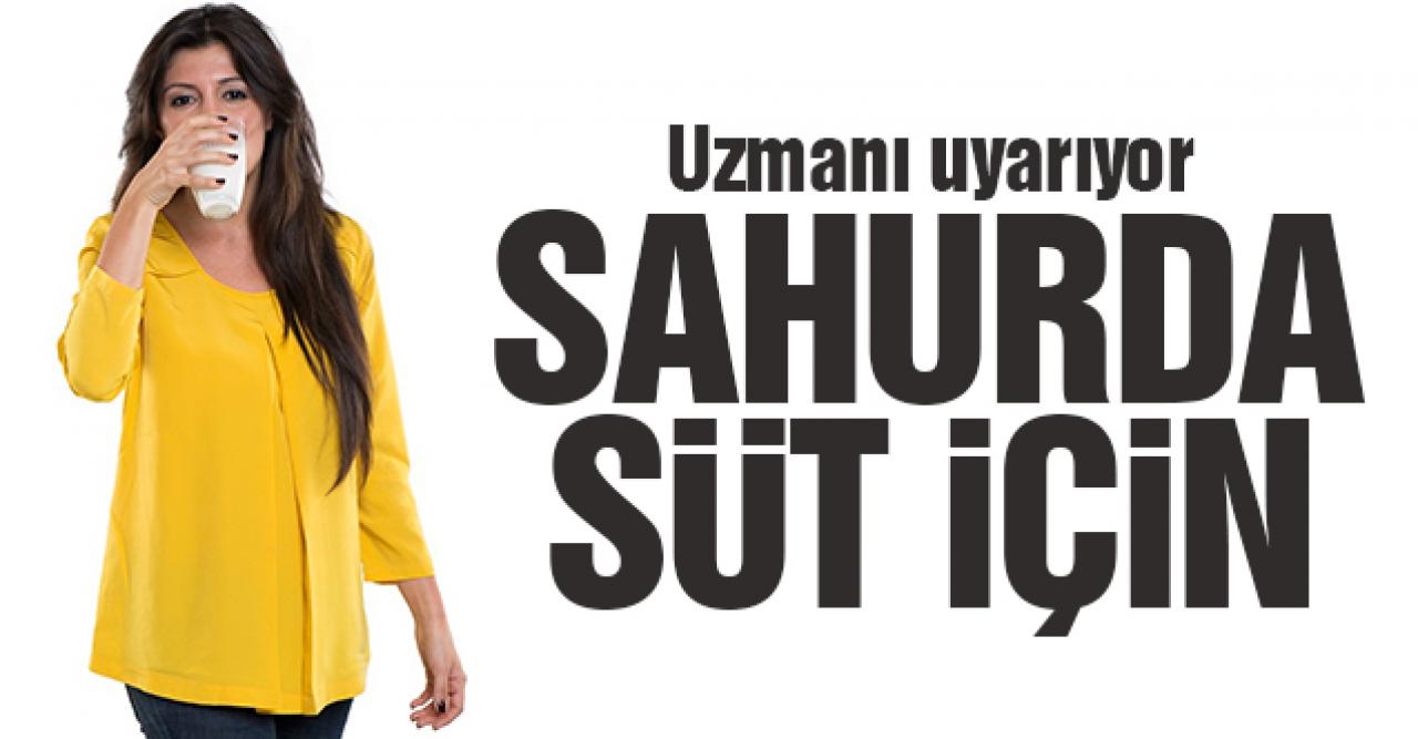 Sahurda süt için