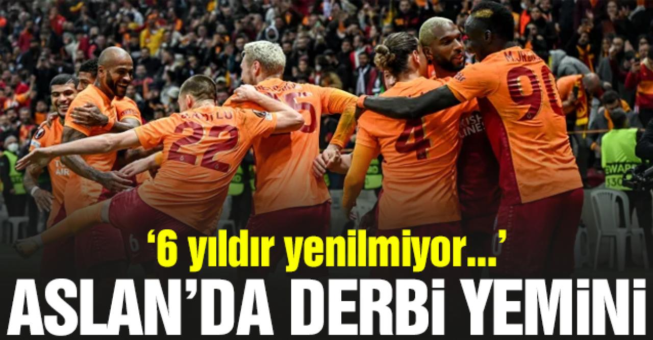 Galatasaray'da derbi yemini