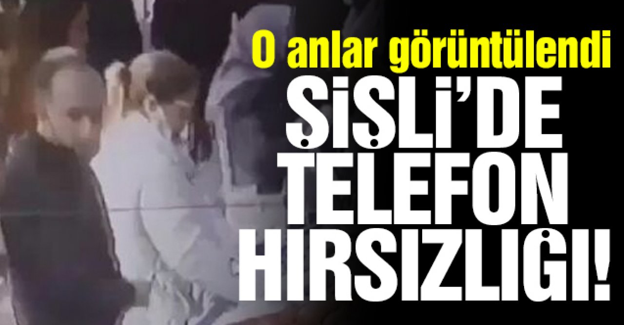 Şişli'deki pazarda cep telefonu hırsızlığı