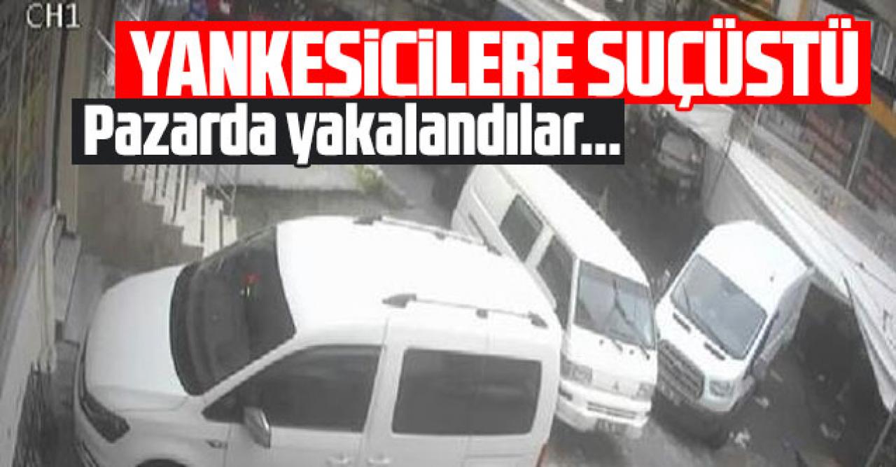 Arnavutköy'de pazardaki yankesicilere suçüstü