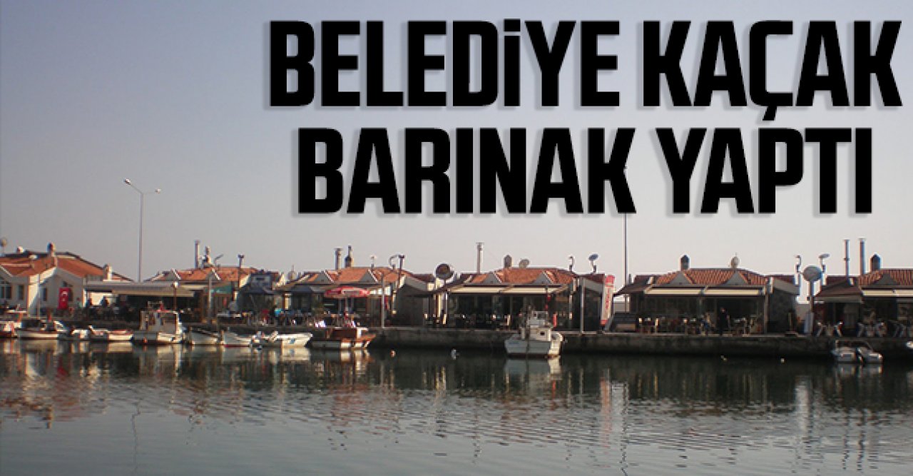 Belediye kaçak barınak yaptı