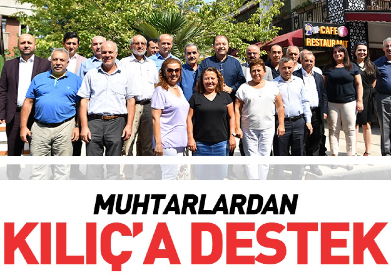 Muhtarlardan destek