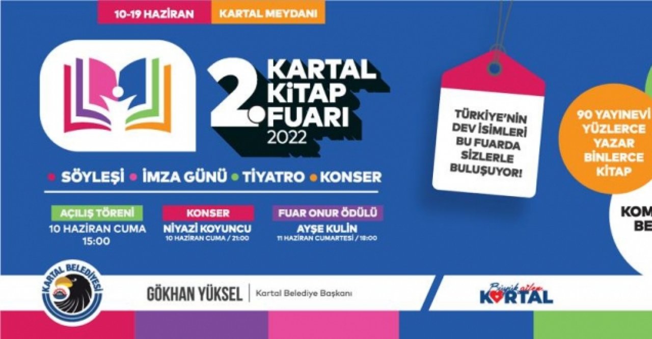 Kartal Kitap Fuarı 10 Haziran'da başlıyor