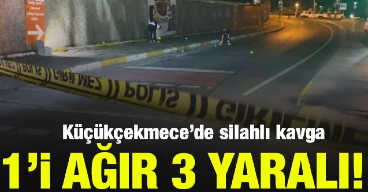 Küçükçekmece’de silahlı kavga: 1’i ağır 3 yaralı