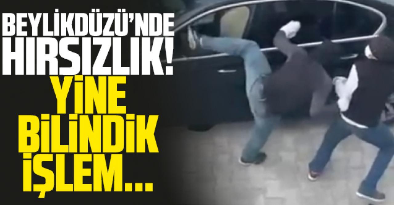 Beylikdüzü'nde hırsızlık! Lüks aracın binlerce liralık ekranını çaldılar!