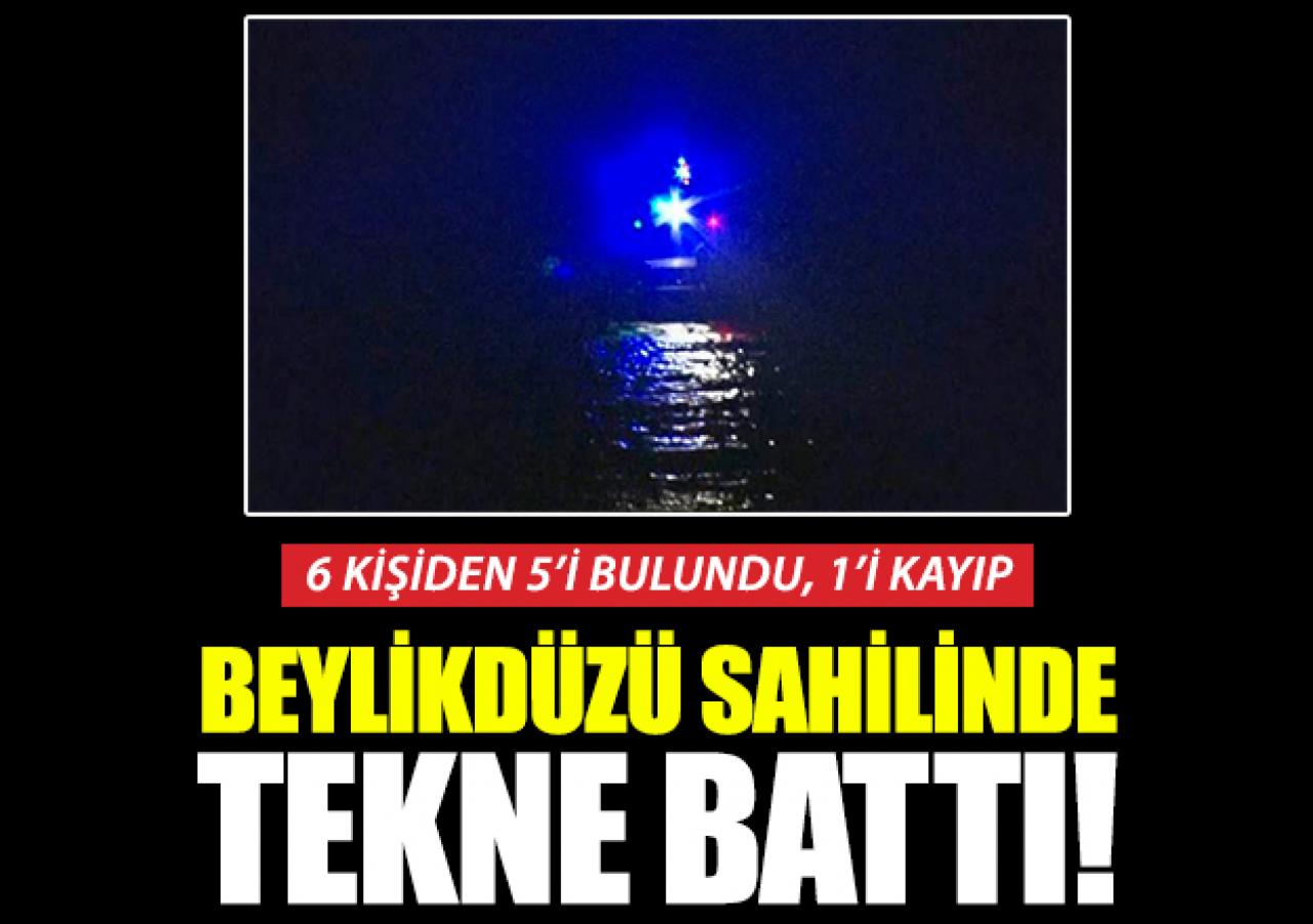 Beylikdüzü sahilinde tekne battı: 5 kişi son anda kurtuldu, 1 kişi aranıyor