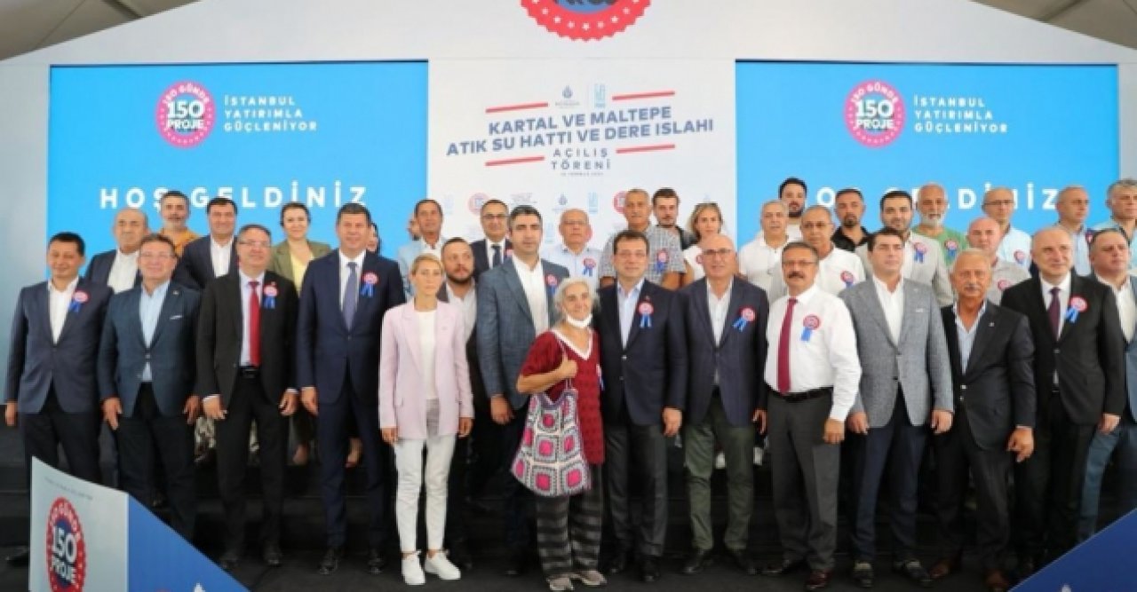 Kartal ve Maltepe Atık Su Hattı ve Dere Islahı Projesi’nin açılışı gerçekleştirildi