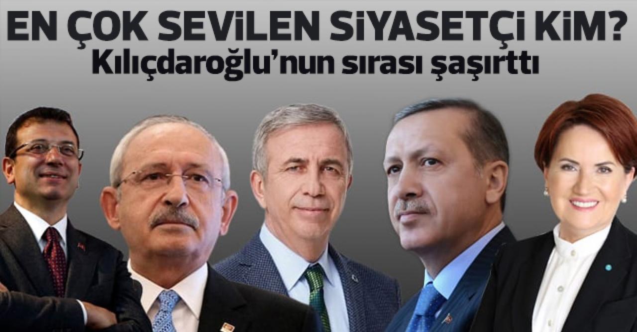 En beğenilen siyasetçi belli oldu! Kemal Kılıçdaroğlu'nun sıralaması şaşırttı