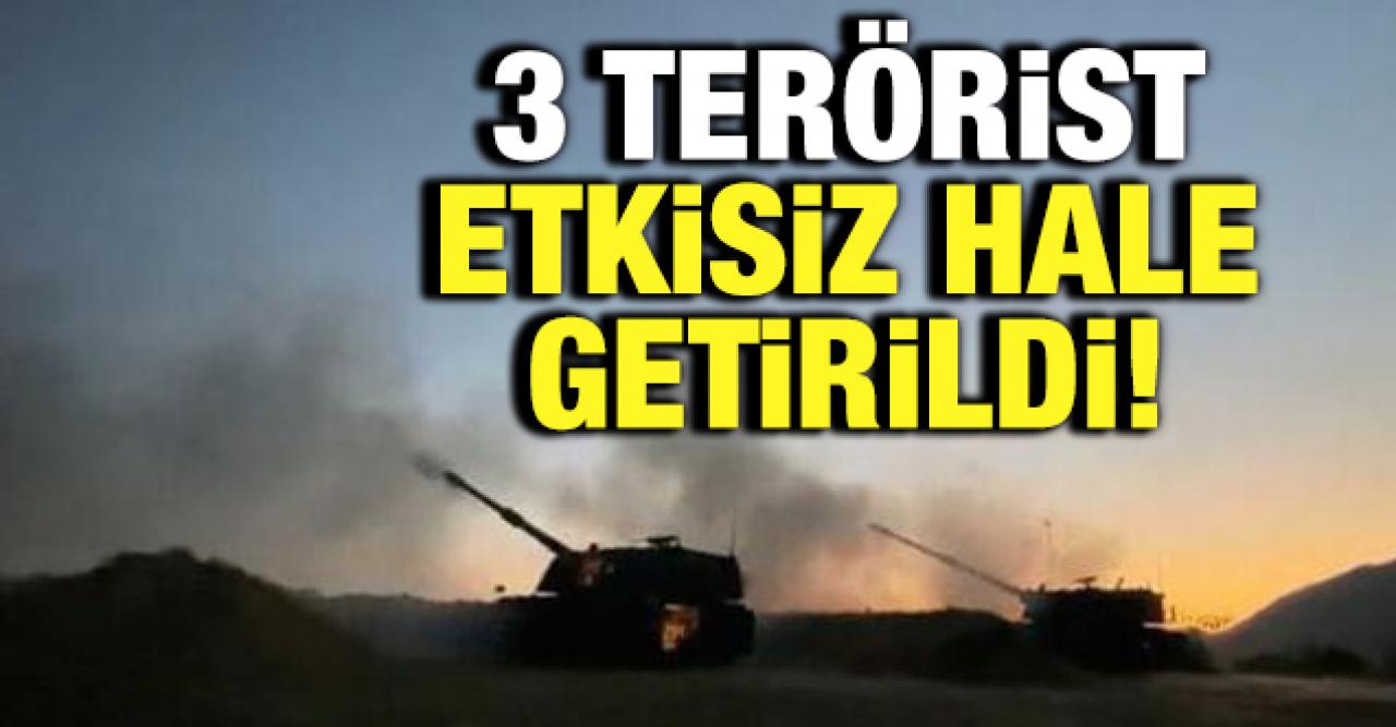 İçişleri Bakanlığı: 3 terörist etkisiz hale getirildi