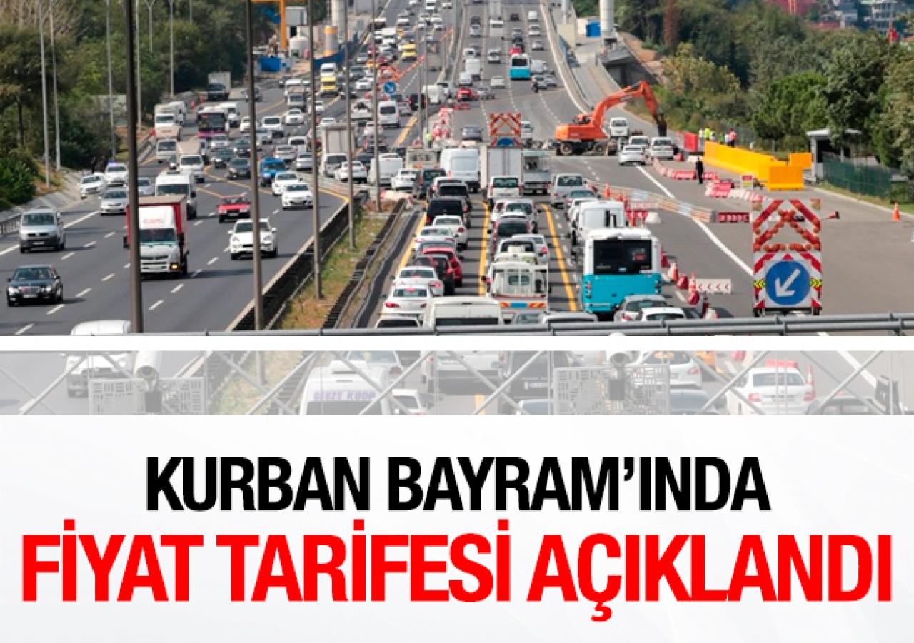 Kurban Bayramı'nda otoyol ve köprüler ücretsiz, toplu taşıma yüzde 50 indirimli