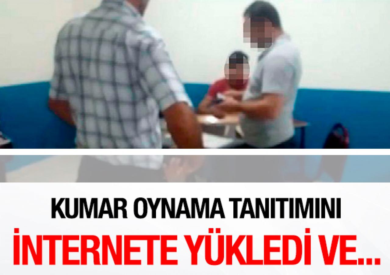 Kumar oynama makinesi tanıtımına gözaltı